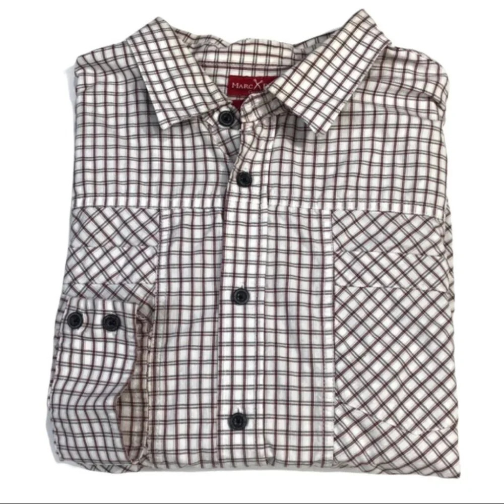 BF376 Marc Ecko Cut & Sew Button Front Shirt XL